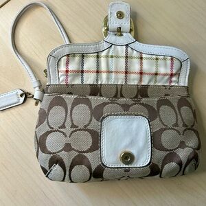Coach Bleeker Tattersall Wristlet